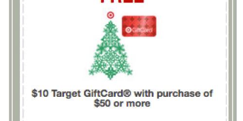 Target: *HOT* $10 Gift Card with $50 or More Target Purchase Coupon (Reset?!)