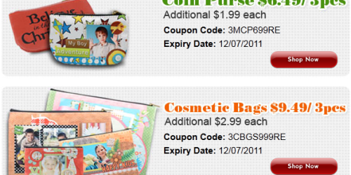 ArtsCow: 3 Mini Coin Purses Only $6.49 Shipped or 3 Cosmetic Photo Bags $9.49 Shipped