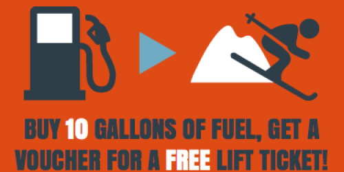 FREE Ski Lift Ticket with Shell Gas Purchase