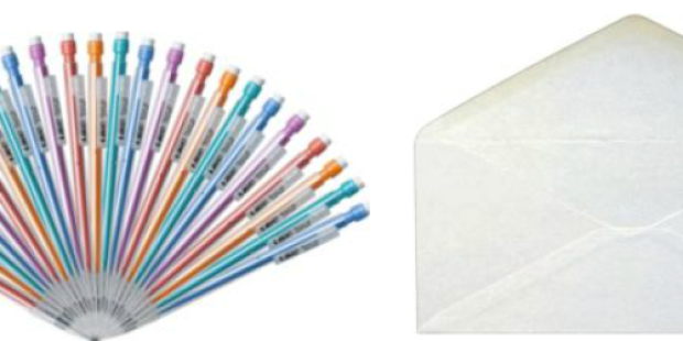 Staples: BIC Mechanical Pencils 24 Pack Only $3 & Staples Envelope 500 Pack Only $3