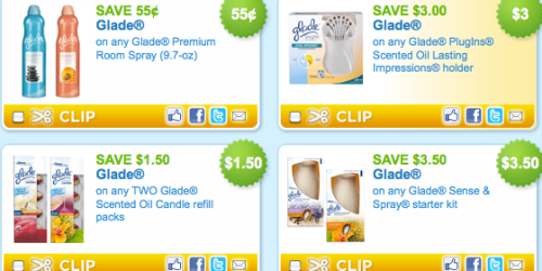 Coupons.com: Lots of New Glade Product Coupons + *HOT* CVS Deal Scenario