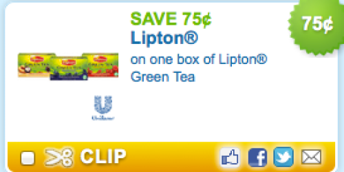 New $0.75/1 Lipton Green Tea Coupon