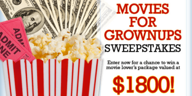 AARP Movies for Grownups Sweepstakes (Win a $1,500 Visa Card, Regal Cinemas Gift Card + More!)