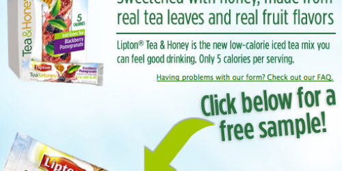 FREE Lipton Tea & Honey Sample (Facebook)