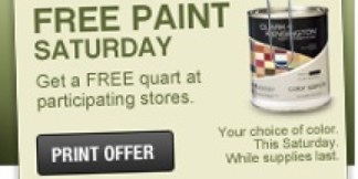 Ace Hardware: Score a FREE Quart of Paint (Today Only) + Print a $5 off a $25 Purchase Coupon