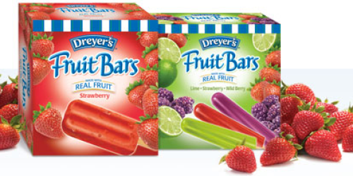 New $1/1 Dreyer’s Fruit Bars Coupon (Facebook) = Only $2 at CVS (Starting 5/6)