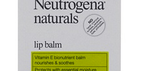 Neutrogena Naturals Lip Balm Only $0.99 Shipped