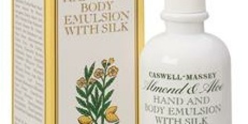 Free Caswell-Massey Almond & Aloe Hand & Body Emulsion Sample (Facebook)