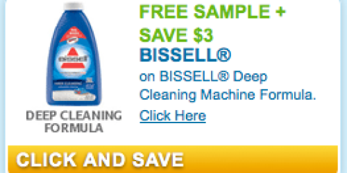 FREE Bissell Deep Cleaning Formula Sample & $3 Off Coupon (By Mail)
