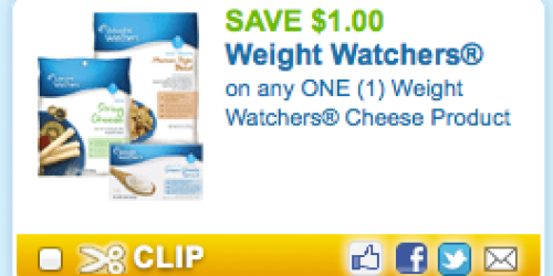 $1/1 Weight Watchers Cheese Coupon = Only 98¢ at Walmart