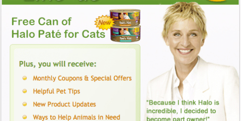FREE Can of Halo Pate for Cats (Facebook)