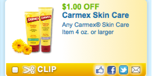 New $1/1 Carmex Skin Care Item Coupon = FREE Lotion at Walgreens (Starting 8/5)