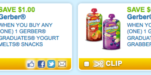 High Value Gerber Coupons (Reset!) = Great Deals at Walmart and Target
