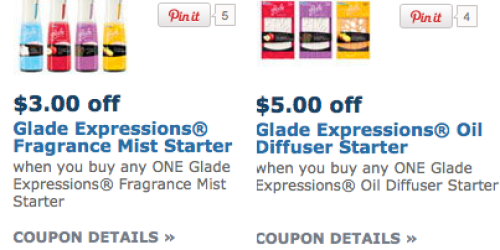 *HOT* $3/1 Glade Expressions Coupon = Better Than FREE at Walmart & Target