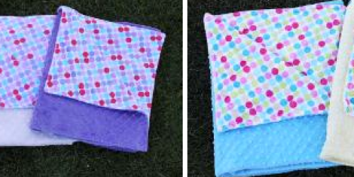 Bebe Bella: 80% Off Retro Dot Minky Chenille Blankets, Bibs, Burpies & Mittens (As Low As $3)