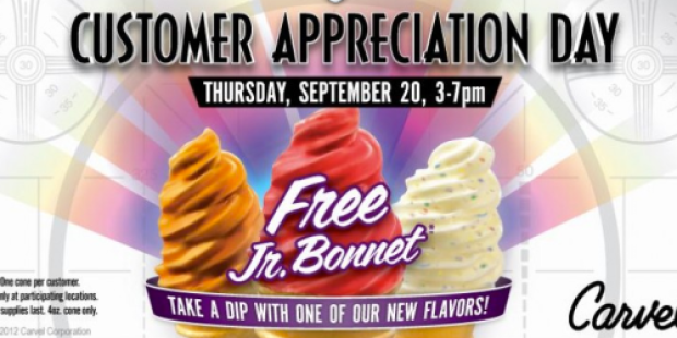 Carvel Ice Cream: Free Ice Cream Cone (9/20)