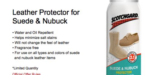 FREE Scotchgard Leather Protector Sample (Facebook)