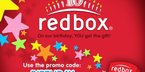 Free Redbox Movie or Game Rental (10/10-10/11)