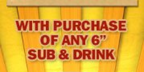 Subway: Buy One 6″ Sub & Drink Before 9AM, Get One Sub FREE (Through 10/31)