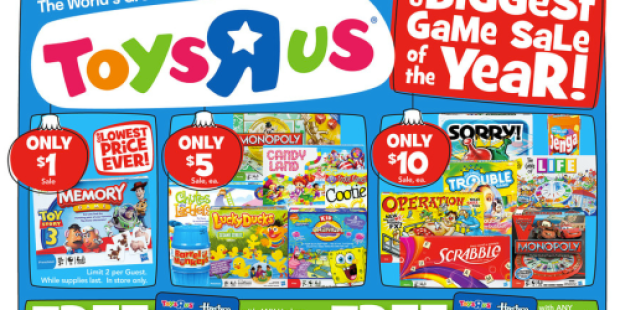 Toys R Us: *HOT* Hasbro Game Sale & Gift Card Offers (Toy Story 3 Memory Game Only $1)