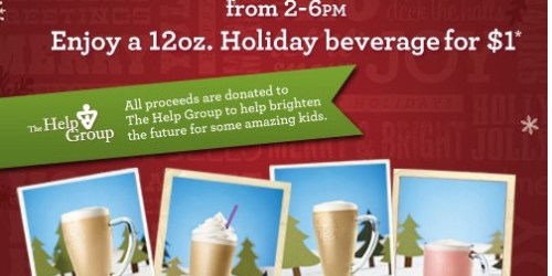 The Coffee Bean & Tea Leaf: $1 Holiday Beverages (November 8th)