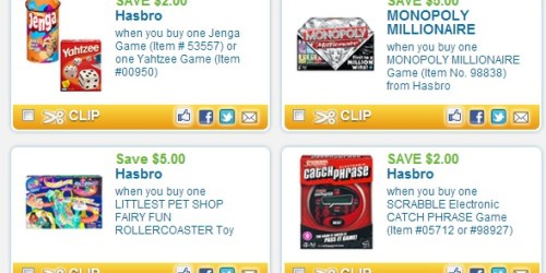 Coupons.com: Hasbro Game & Movie Coupons