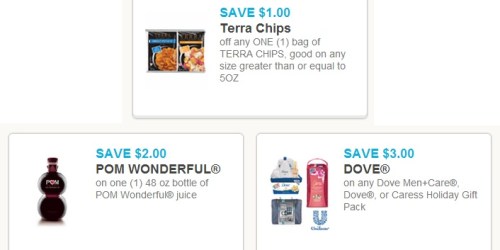 Coupons.com: Save on Terra Chips, POM Wonderful Juice + More