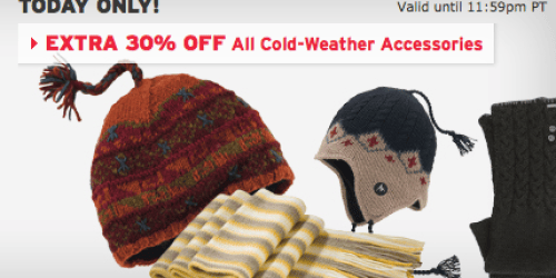 REI.com: *HOT* Extra 30% Off Cold Weather Accessories (Today Only!) + Free Shipping