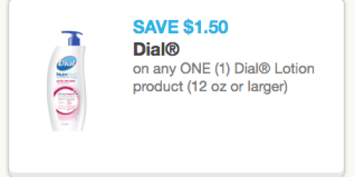 CVS: Dial NutriSkin Lotion Only $0.24?!
