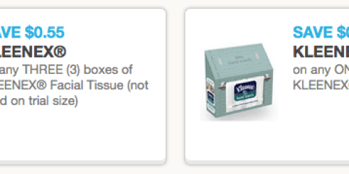 New Kleenex Coupons + Rite Aid & CVS Deals