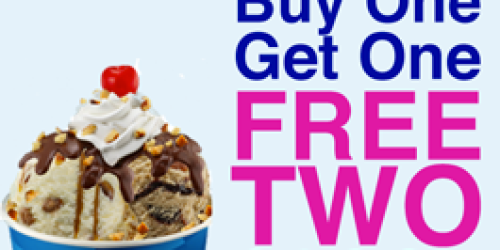 Baskin Robbins: Buy 1 Get 1 FREE 2-Scoop Sundae (Every Wednesday!)