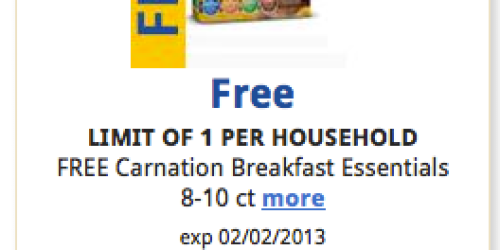 Kroger: Free Carnation Breakfast Essentials (Download eCoupon Today Only!)