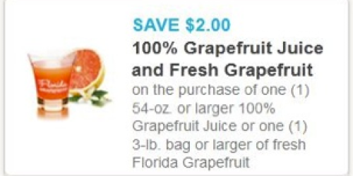 *HOT* $2/1 Grapefruit Juice/Grapefruit Coupon (Still Available!) = Free at Safeway/Randall’s + More
