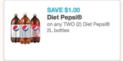 *HOT* $1/2 Diet Pepsi 2 Liter Bottles Coupon (+ Only 49¢ at CVS or Walgreens This Week!)