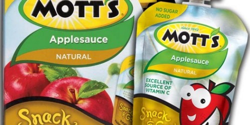 High Value $1.10/1 Mott’s Snack & Go Applesauce Coupon = Only $1.40 at Walmart