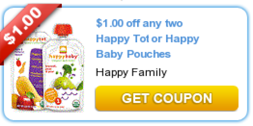 New $1/2 Happy Tot or Happy Baby Pouches Coupon = Great Deal at Target