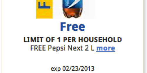 Kroger: Free 2 Liter of Pepsi Next (Download eCoupon Today Only!)