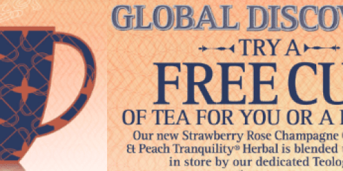 Teavana Stores: FREE Cup of Strawberry Rose & Peach Tranquility Tea (Through 3/31)