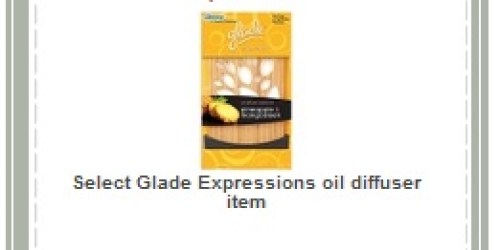 Target: Glade Expressions Oil Diffuser Only $0.99