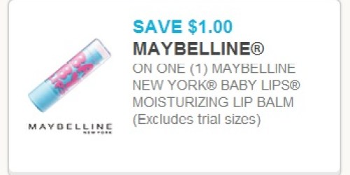 New $1/1 Maybelline Baby Lips Lip Balm Coupon (Plus, Walmart and Target Deals)