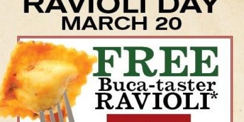 Buca di Beppo: FREE Buca-Taster Bowl of Ravioli Al Pomodoro On 3/20 (With Coupon)