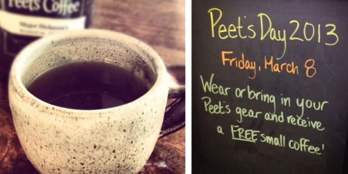 Peet’s Coffee & Tea: FREE Small Coffee When You Wear or Carry Peet’s Gear on 3/8