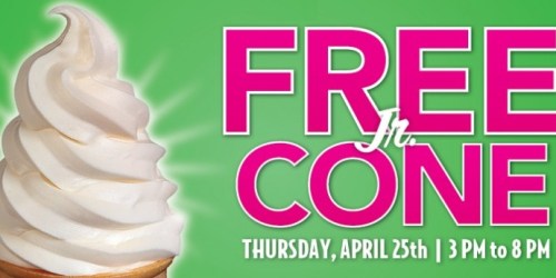 Carvel Ice Cream: Free Jr. Soft Serve Cone from 3PM-8PM (April 25th Only)