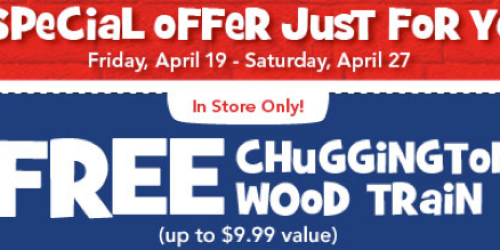 Toys R Us: Possible FREE Chuggington Wood Train Coupon (Check Your Email)