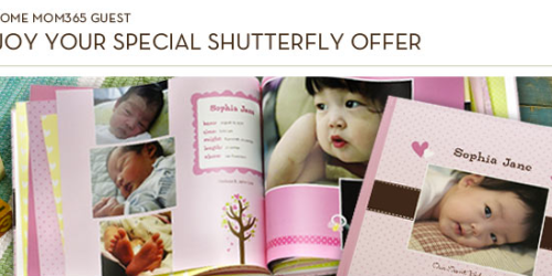 Join Mom365 = FREE $20 Shutterfly Code (Still Available!)