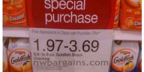 Target: Pepperidge Farm Goldfish and Mott’s Applesauce $1.35 Each