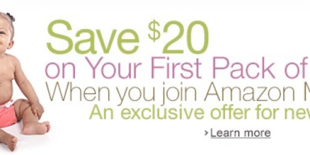 Amazon Mom: *HOT* $20 Off First Pack Of Diapers Purchase + FREE 2-Day Shipping for 3 Months (& Much More!)