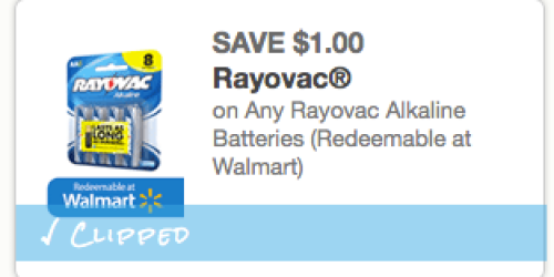 *HOT* $1/1 Rayovac Alkaline Batteries Coupon (No Size Restrictions!) + Walmart Deal