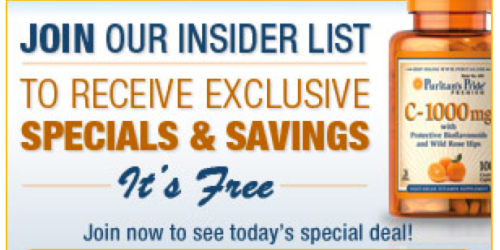 Puritan’s Pride: Buy 1 Get 2 FREE Sale + Free Shipping = Vitamins as Low as $0.99 Shipped