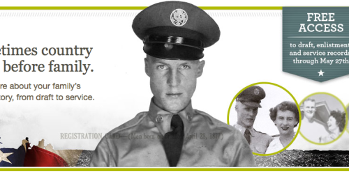 Ancestry.com: FREE Access to Military Draft, Enlistment, & Service Records (Thru May 27th)